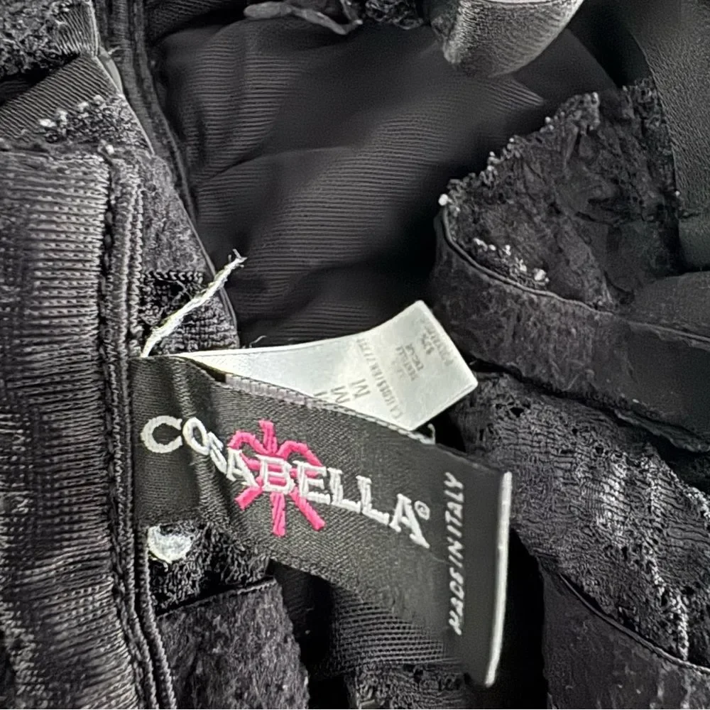 Cosabella Black Lace Wireless Bralette M